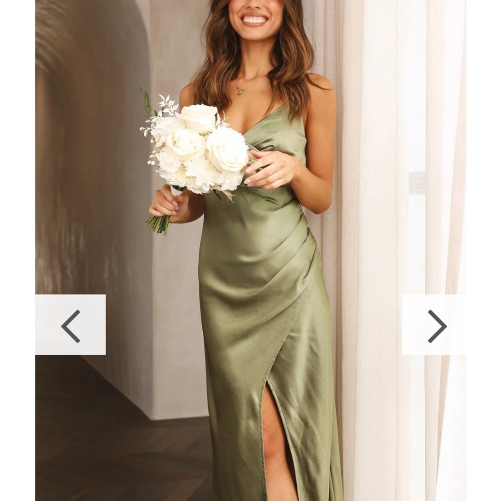 Billy J Elsa Midi Dress- Olive Green
